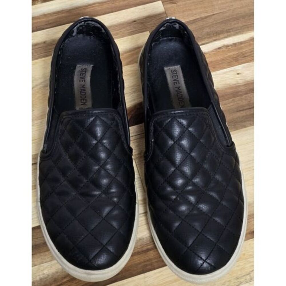 Steve Madden Ecentrcq Women's Black Slip on Shoes Women's Size 8B